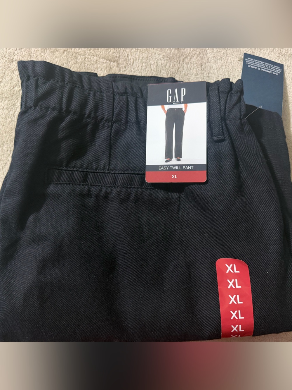 GAP Black Easy Twill Chinos